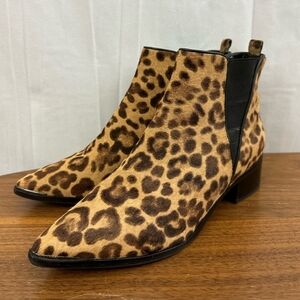 Marc Fisher Yale Leopard Print Ankle Boots